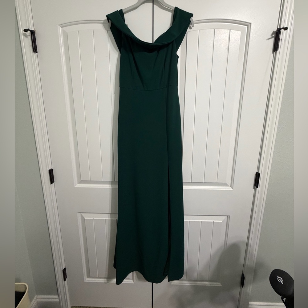 Dark green formal dress